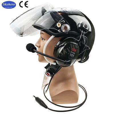 China EN966 Paramotor helmet with high noise cancel headset Powered paragliding helmet PPG helmet for sale