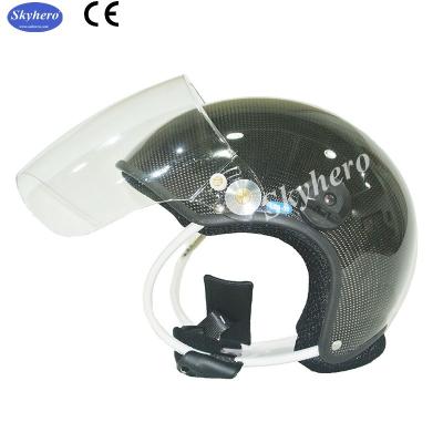 China Carbon Fiber Paramotor Helmet PPG Helmet Ony Helmet Headset EN966 Certificated 3M Paramotoring for sale