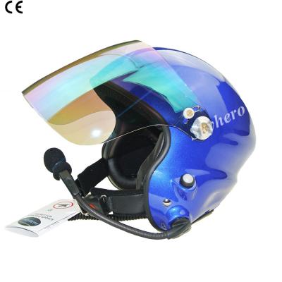 China Best PPG helmet/Powered paragliding helmet EN966 GD-G Blur Colour All size in sotck paramotor helmet blue red for sale