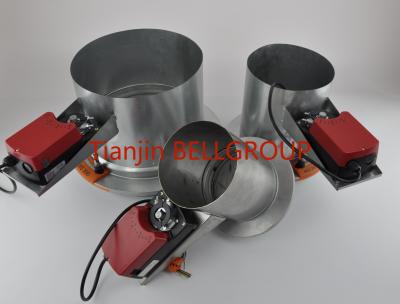 China HVAC Motorized IRIS Damper valve, air flow regulator and measuring device for sale