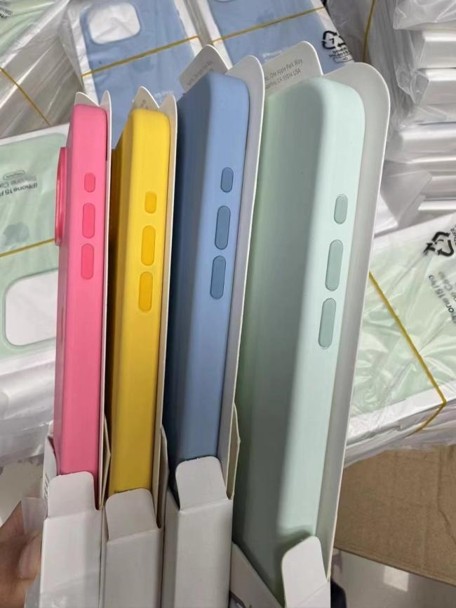 Back view of 3D letter silicone phone case