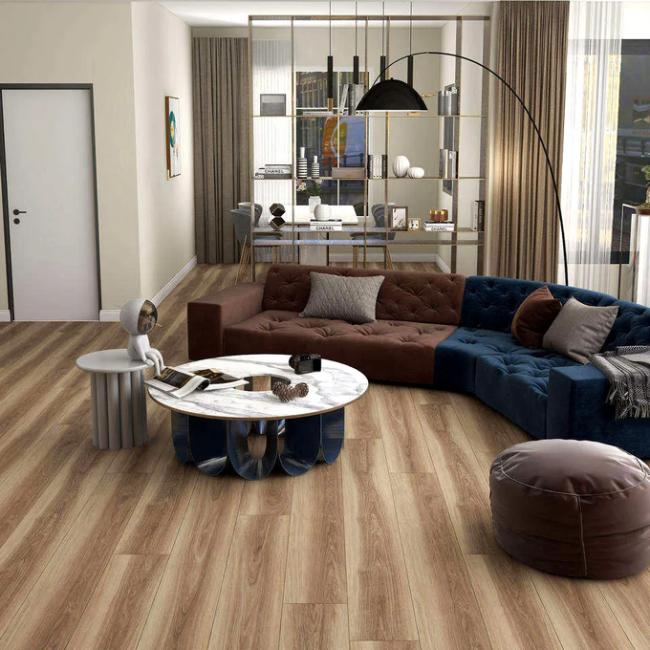 5018-2 0.065mm Thickness Anti Abrasion Wood Grain Water Transfer LVP Floor Decorative Film Manufacturer 3