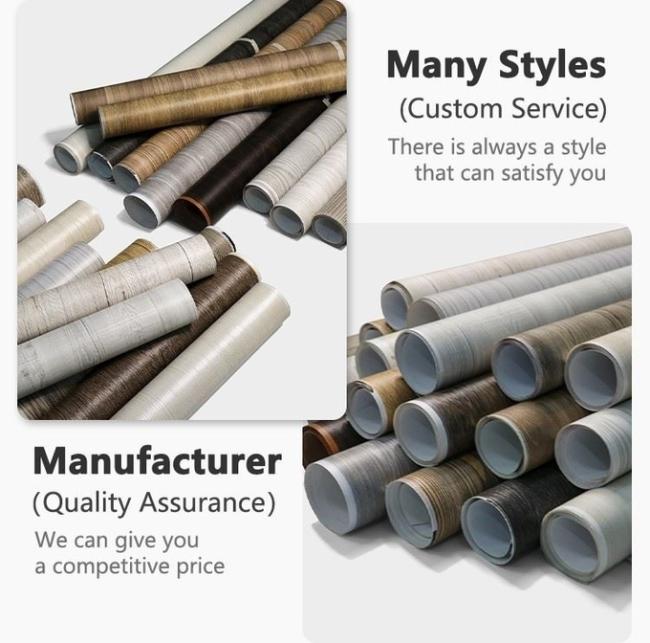 5018-2 0.065mm Thickness Anti Abrasion Wood Grain Water Transfer LVP Floor Decorative Film Manufacturer 5