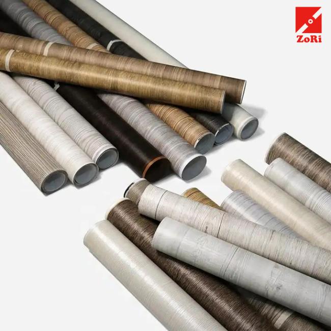 5018-2 0.065mm Thickness Anti Abrasion Wood Grain Water Transfer LVP Floor Decorative Film Manufacturer 1