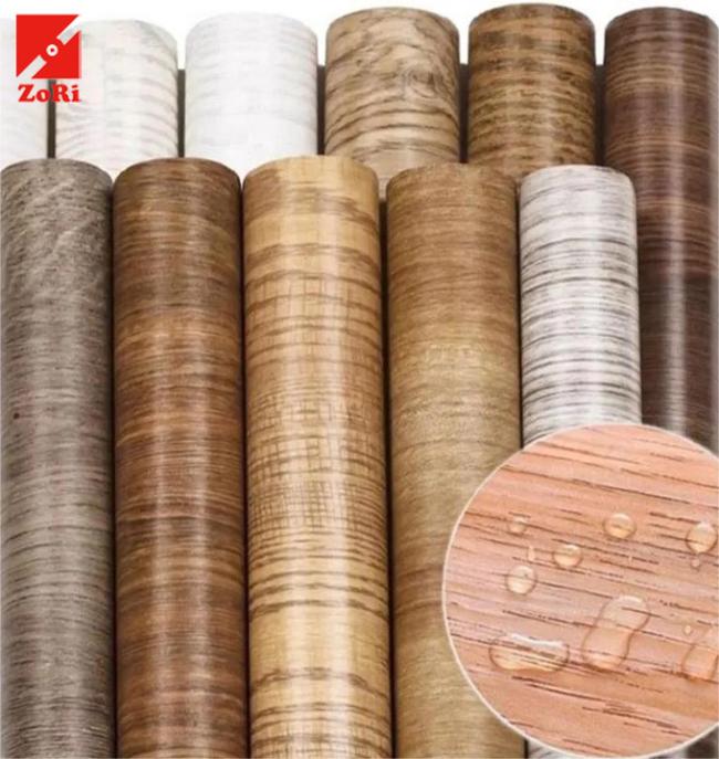5018-2 0.065mm Thickness Anti Abrasion Wood Grain Water Transfer LVP Floor Decorative Film Manufacturer 0