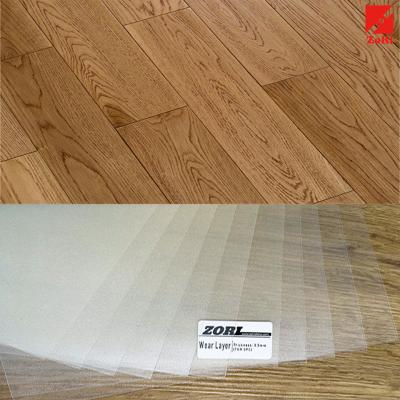 China Density 0.7mm Thickness Against Scratches Wear Layer Manufacturers For SPC Floor for sale