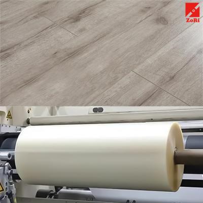 China Commercial Grade Durability 0.2mm 0.3mm 0.5mm PVC Wear Layer Supplier For LVT Flooring for sale