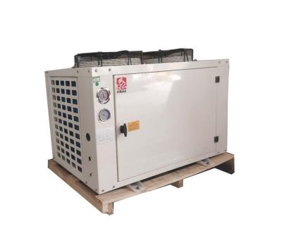 China tipo unidade de condensação semi hermético de 3hp R404A U para a sala fria de armazenamento frio do refrigerador à venda