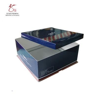 China Colourful 350gsm Cardboard Personalised Cake Boxes , Pastry Packaging Box With Lid for sale