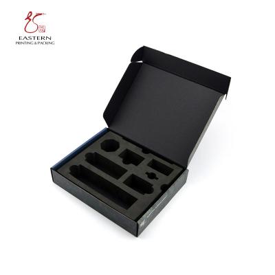 China Black Color CMYK Printed Literature Mailer Boxes With EVA Insert for sale