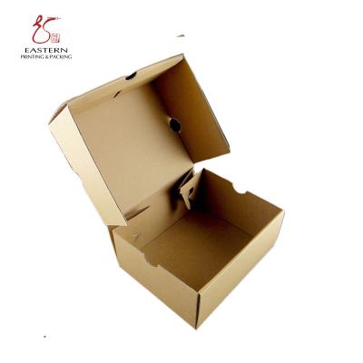 China Corrugated Cardboard Kraft Paper Shoe Box E Fute CMYK 4C Printing for sale