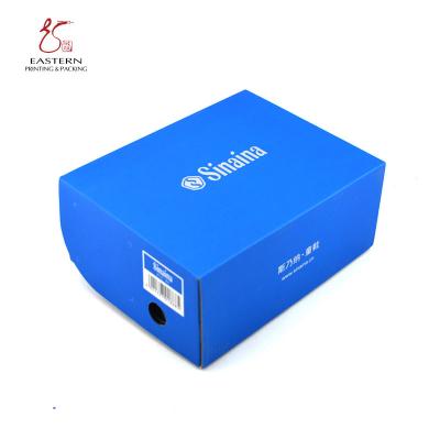 China Recycled Paperboard Printed Corrugated Shoe Box With Silver Logo for sale