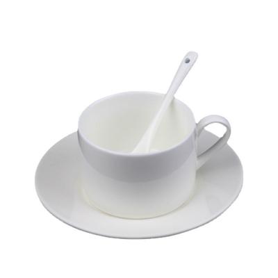 China European Style Coffee Cup Set Bone China 3-Piece Ceramic For Hotel for sale