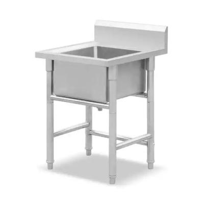 China Kitchen Stainless Steel Table And Sink Food Prep Table With Sink for sale