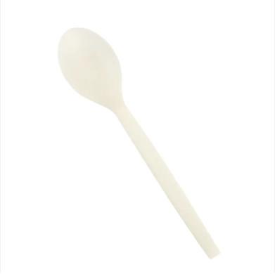 China Bio-Based Natural Renewable Resources Disposable Spoon Eco-Friendly Cutlery for sale