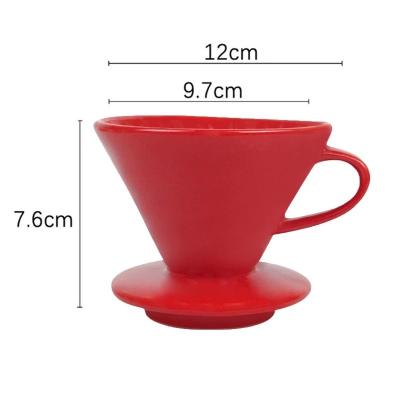 China Ceramic Funnel Pour Over Coffee Filter Coffee Brewing Filter Cups for sale