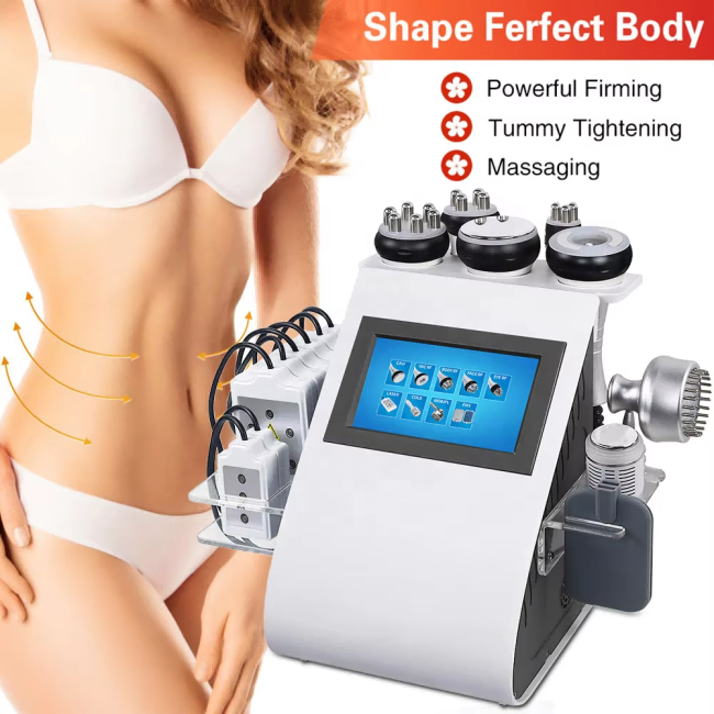 Professional 9 in 1 Cavitation RF Slimming Machine Ultrasonic Fat Reduction Body Contouring Device 1