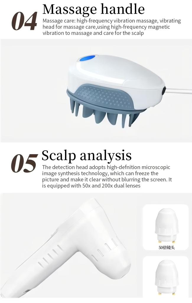 Advanced Scalp Care Machine with Hair Follicle Detection and Multi-Function Treatment for Salons 8
