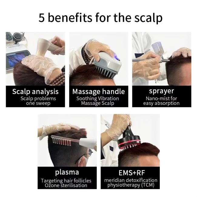 Advanced Scalp Care Machine with Hair Follicle Detection and Multi-Function Treatment for Salons 5