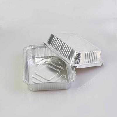 China 10pack Aluminum Foil Food Containers Rectangle Aluminium Disposable Containers for sale