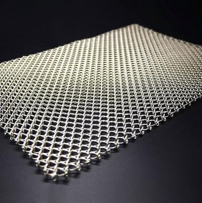 China Woven Honeycomb Decorative Wire Mesh , UV Resistant Twisted Wire Mesh for sale