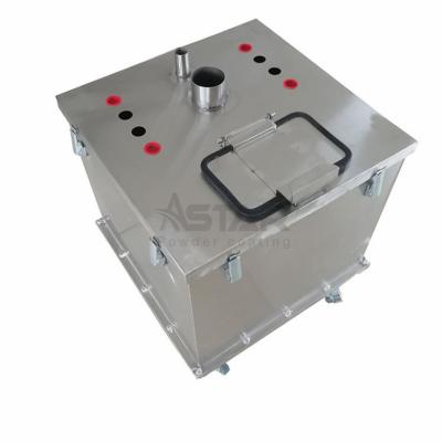China 550x550mm High Thickness Square Powder Coating Hopper for sale