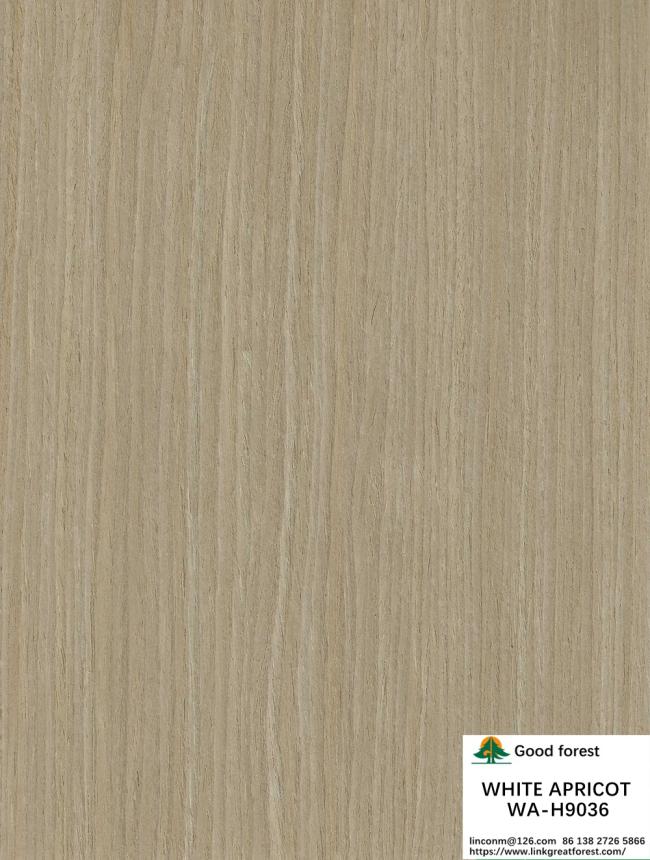 ISO The Simulation White Apricot Wood Veneer H9036 Straight Cut For Cabinet Face Manufacturer From China