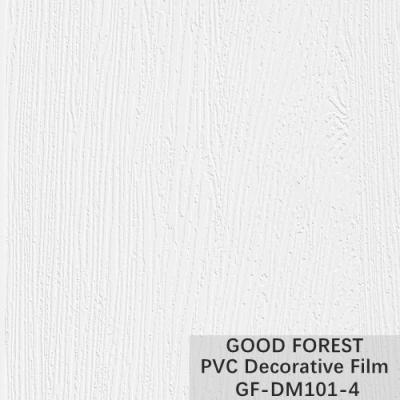 China Cabinet Wood Grain PVC Decorative Film Pure Colour Blistering for sale