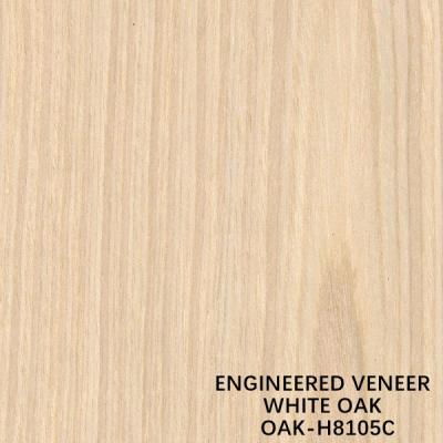 China White Oak H8105C Man Made Crown Cut 3100mm Engineered Wood Veneer Popular For Doors for sale