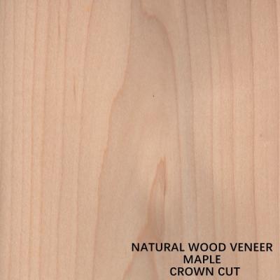 China American Natural Maple Wood Veneer Flat Cut Crown Cut Thickness 0.5mm Good Quality For Furniture And Musical Instrument for sale