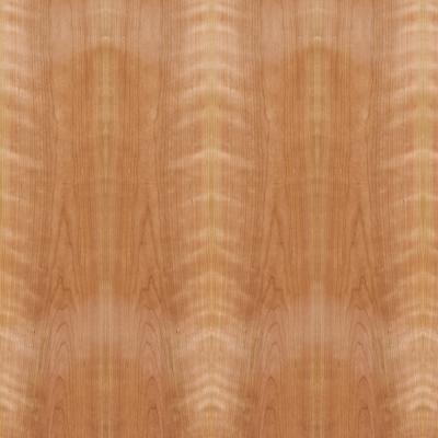 China Madeira compensada de cerejeira americana extravagante Coroa cortada folheado de madeira Mdf placa de partícula para móveis e armário à venda