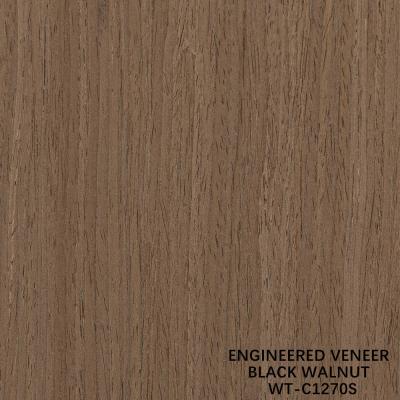 China Reconstituted American Walnut Wood Veneer 0.15-0.60mm Customized Service Quarter Cut Fine Line For Decoration for sale