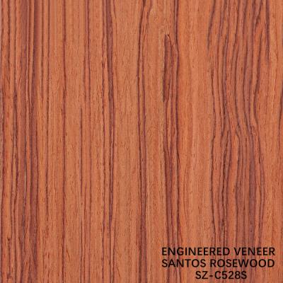 China Fancy Wood Veneer Santos Rosewood Man-Made Veneer Sheet 2050-3200mm For Musical Instrument China Factory en venta