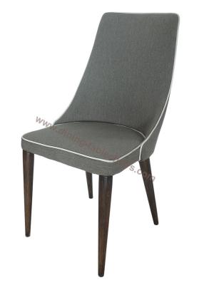 China Fabric Upholstered Woodgrain Dining Chair Livingroom Chair Leisure Chair for sale