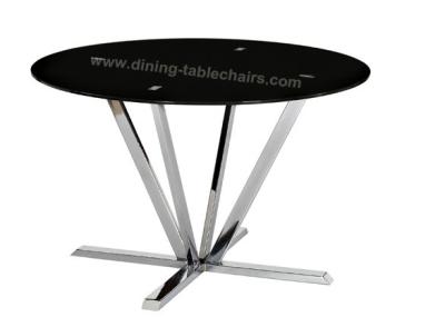 China El negro teñió la prueba redonda del rasguño de la mesa de comedor de 6 personas ideal para la sala de estar en venta