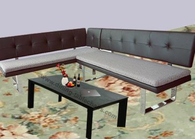 China Rectangle Artistic Coffee Tables , Tempered Glass Coffee Table Black Leg for sale