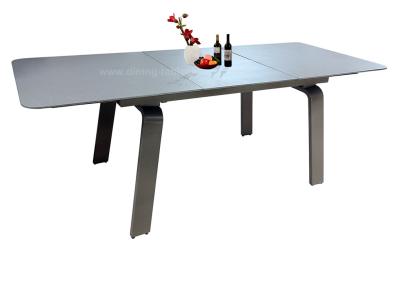 China Stylish Moka Stone Look Dining Table Scratch Proof Pavilion Use 10-12 Seats for sale