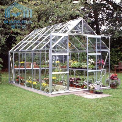 China Glass Sheet Horticultural Pint Sized Greenhouse Tent For Flower Garden for sale