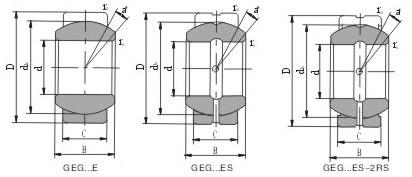 GE 20 ES spherical plain bearing GE20ES GE 20ES