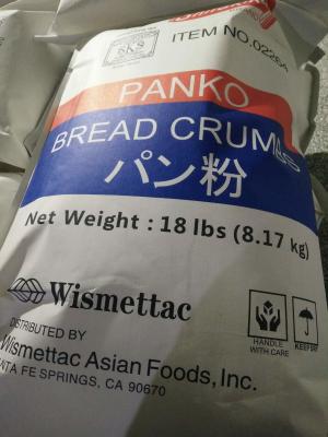 China Low Calorie Japanese Breading Crumbs / Plain Panko Bread Crumbs 4-6mm Size for sale