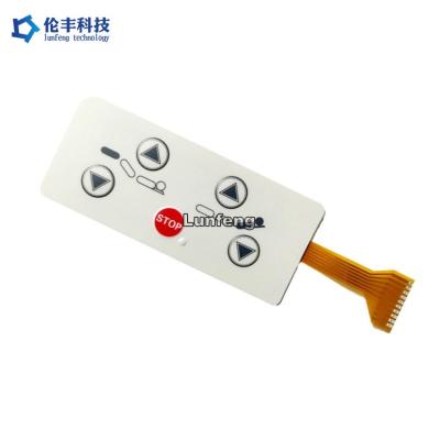 China Polyester PET Membrane Switch , Tactile Membrane Switch With Flexible Circuit for sale