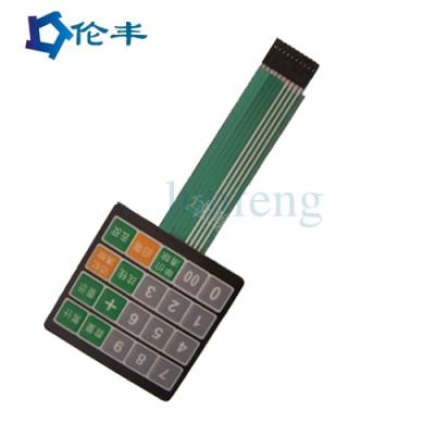China PET PC Membrane Switch And Panel Graphic Overlay Flat Metal Dome Membrane Switch for sale