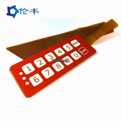 China FPC Membrane Keypad Connector Flexible Circuit Pantone Keypad Dome Switch for sale