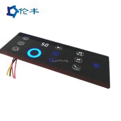 China LFG Backlight Membrane Switch Tactile 3M 468 Adhesive PET EBG180 for sale