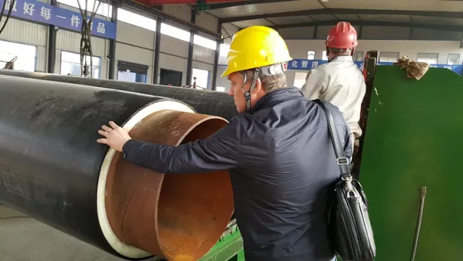 Dia 110-560mm PU Foam Pre-Insulated Pipe HDPE Jacket Pipe Production Line