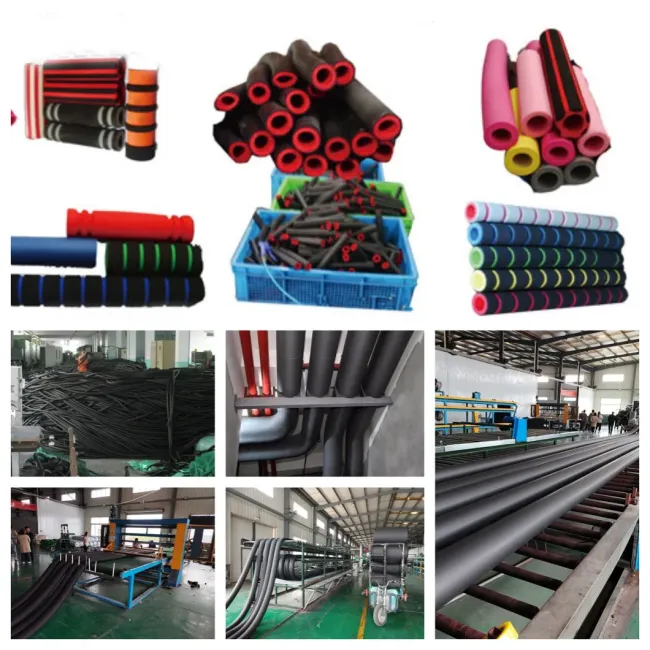 PVC/NBR/EPDM Foaming Air Conditioner Flexible Insulation Rubber Pipe Machinery