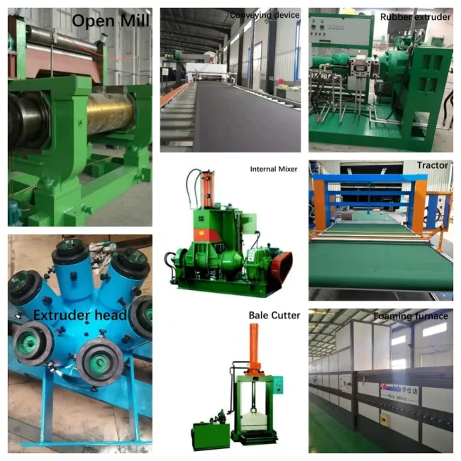 PVC/NBR/EPDM Foaming Air Conditioner Flexible Insulation Rubber Pipe Machinery