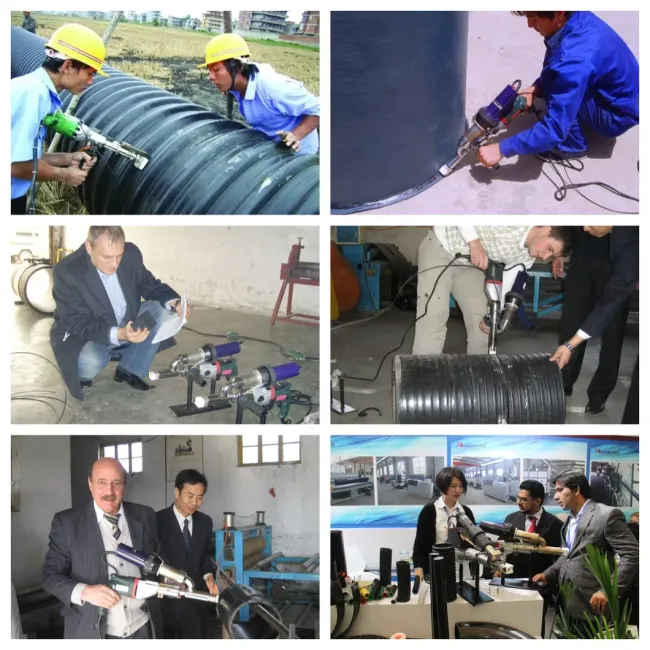 PE PP Extrusion Welder Portable Gun Welding for Joint Metal Pipe Fittings