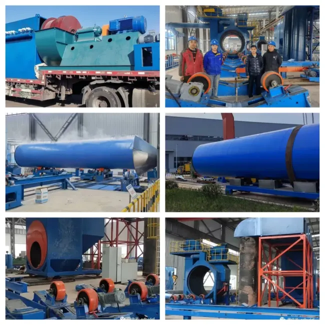 Large Diameter Pipeline Internal and External Epoxy Anti-Corrosion Spraying Production Line