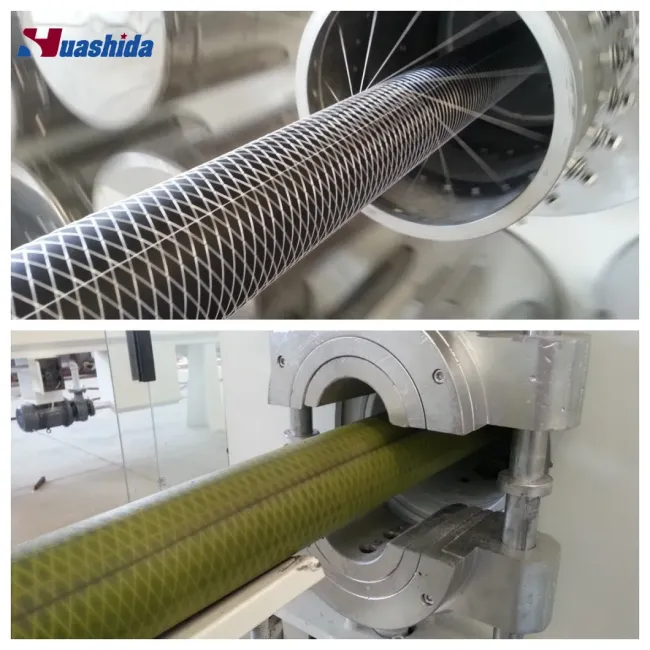 Pert Fiber-Reinforced Flexible / Rigid PU Insulated Pipe Integrated Production Line